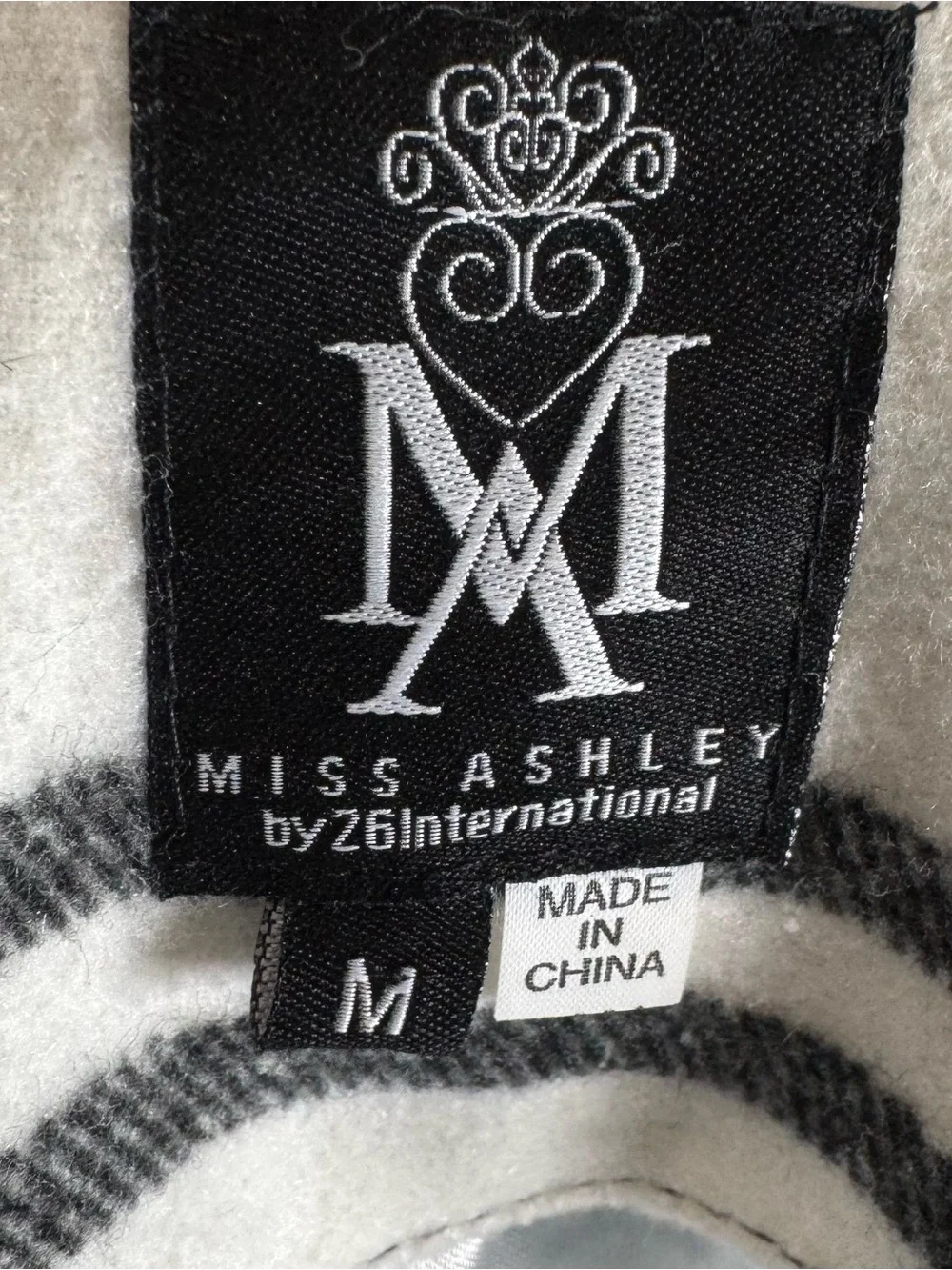 Miss Ashley by 26 International black and white plaid belted coat size medium